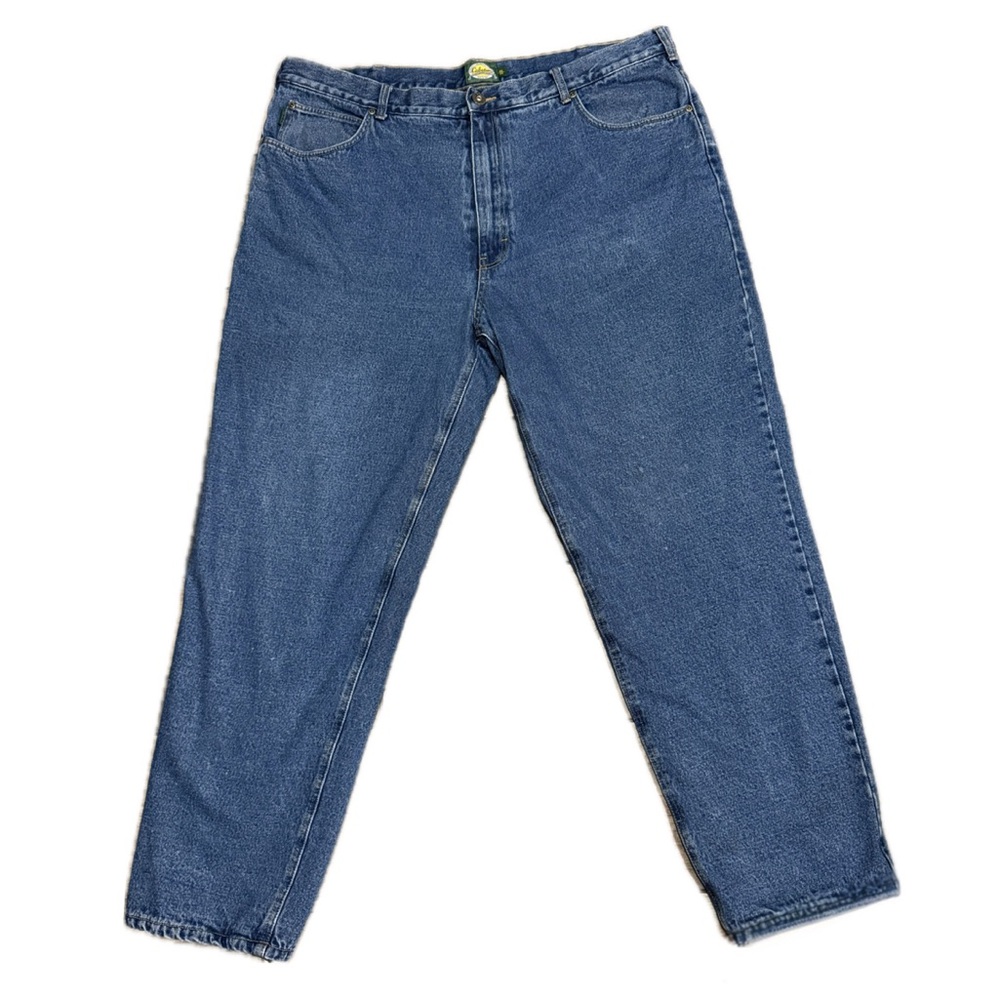 🧥🦌 CABELA'S Vintage 90s Y2K Fleece‎ Lined Jeans, Heavy Winter Outdoor 46x34
